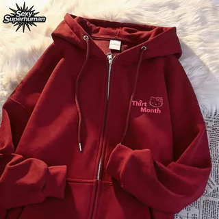 [ส่งฟรี] เสื้อสเวตเตอร์แจ็คเก็ตมีฮู้ด Unisex เนื้อนุ่ม ใส่สบาย หน้าหนาวนี้ต้องมี ราคาคุ้มค่า