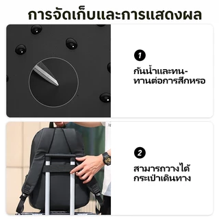 กระเป๋าเป้ ใส่แล็ปท็อป กันน้ํา ความจุขนาดใหญ่ กระเป๋าผู้ชาย สไตล์นักธุรกิจ จุของได้เยอะ