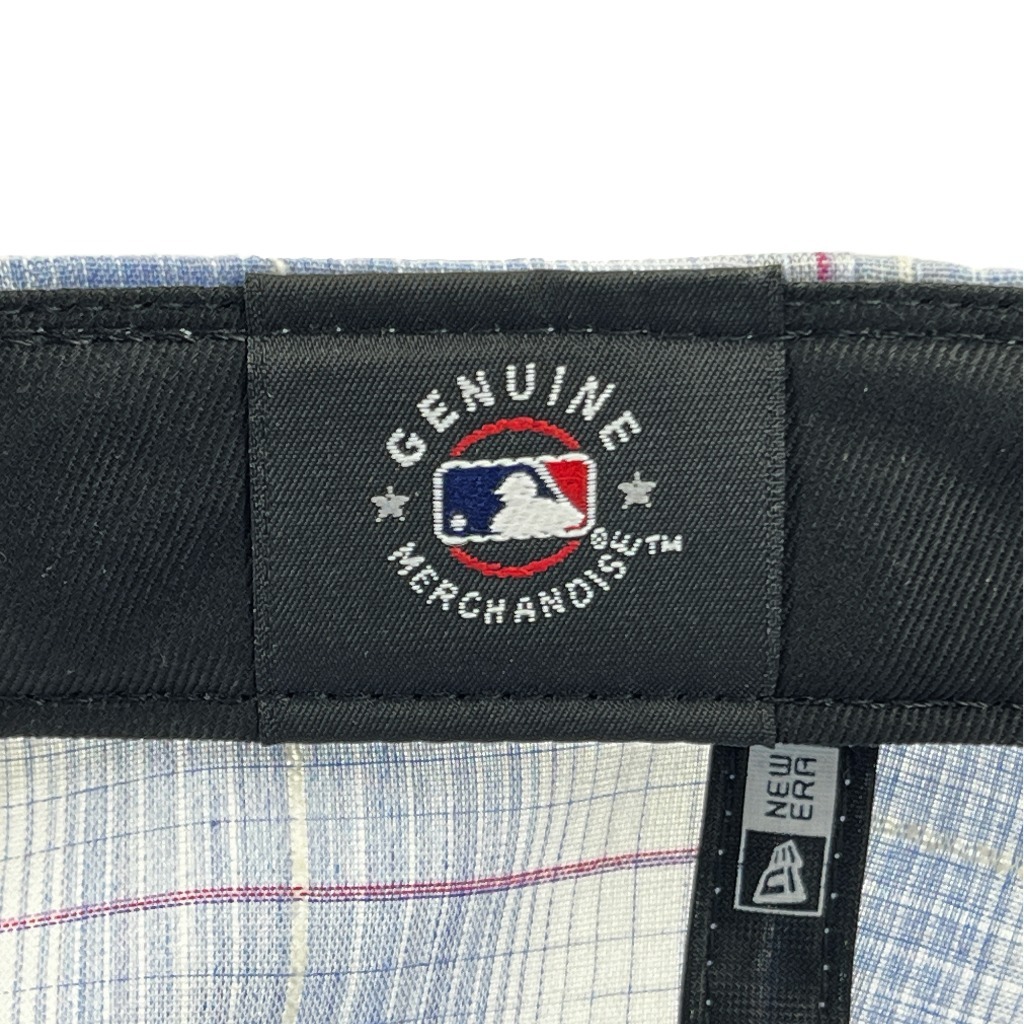 New Era قبعة 9Twenty ‏New York Yankees Ombre Check — أزرق — صورة 7