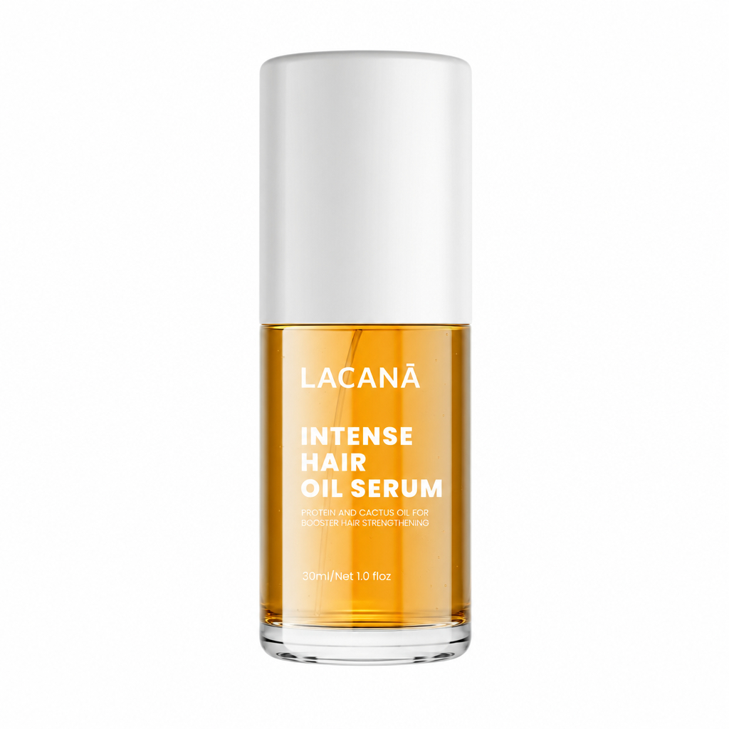 ออยล์เซรั่มบำรุงผม Lacana สูตรเข้มข้น 30ml ผมเงางาม นุ่มสลวย เหมาะกับทุกสภาพเส้นผม