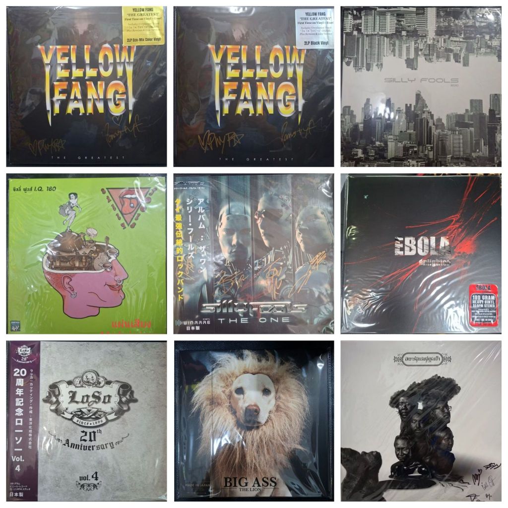 Vinyl แผ่นเสียง⭐SILLY FOOLS โลโซ LOSO อพาร์ตเมนต์คุณป้า บิ๊กแอส BIG ASS YELLOW FANG THE YERS EBOLA