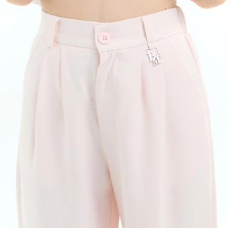 Bemingpants097(XS-5XL) - Papfy pants - กางเกงขายาวทรงขาตรงดีไซน์เรียบผ้าทิ้งตัว