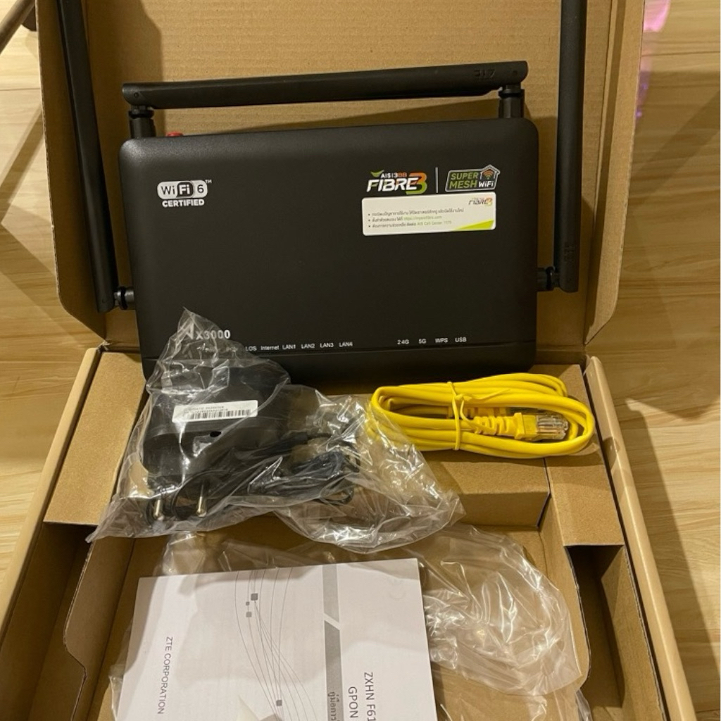 เราน์เตอร์ มือ 2‼️ AIS รุ่น ZTE F6107A(AX3000)ซอฟท์แวร์แท้