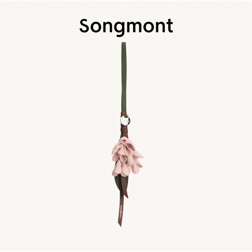 Songmont Osmanthus Charm พวงกุญแจหนังแท้ ดอกหอมหมื่นลี้ จี้ห้อยกระเป๋าชาร์มห้อยกระเป๋า ของแท้ พร้อมส