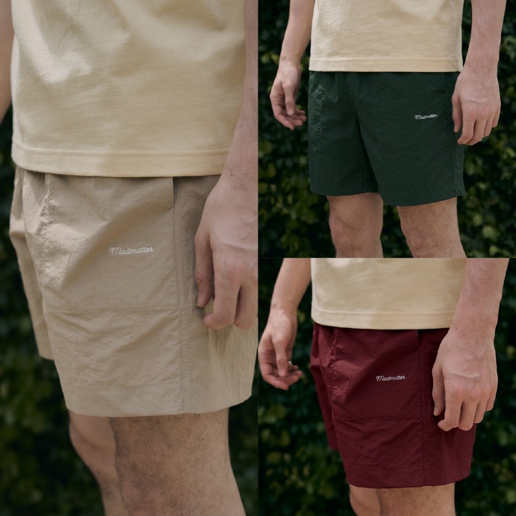 Madmatter - Cursive Logo Nylon Shorts กางเกงขาสั้น ผ้าไนลอน
