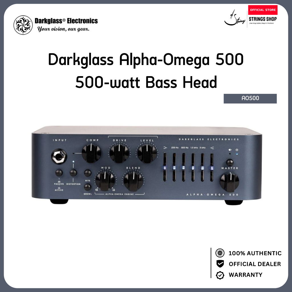 Darkglass Alpha-Omega 500 500W Bass Head หัวแอมป์เบส 500 วัตต์ Alpha Omega Distortion