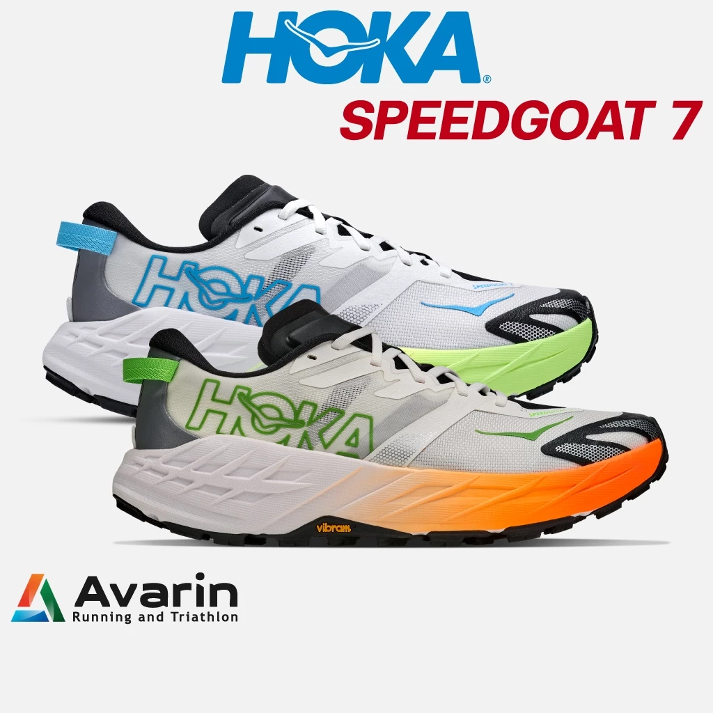 Hoka Speedgoat 7 [Men/Women] (ฟรี ตารางซ้อม) รองเท้าวิ่งเทรล ลุยได้ทุกสภาพพื้นผิว พื้น Vibram หนึบพิเศษ