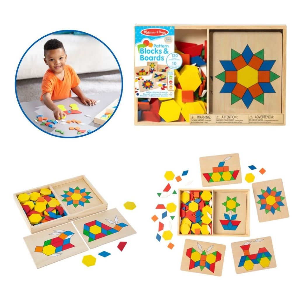 Melissa & Doug لعبة تانغرام أشكال هندسية 10 أنماط — صورة 2