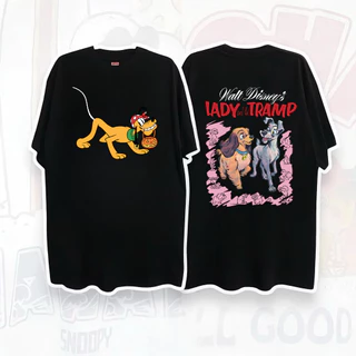 (สไตล์ Y2K เกาหลี) แฟชั่นฮิต เสื้อยืด เสื้อยืดโอเวอร์ไซส์ผู้หญิง พิมพ์หน้าและหลัง แต่งตัวไปเที่ยว