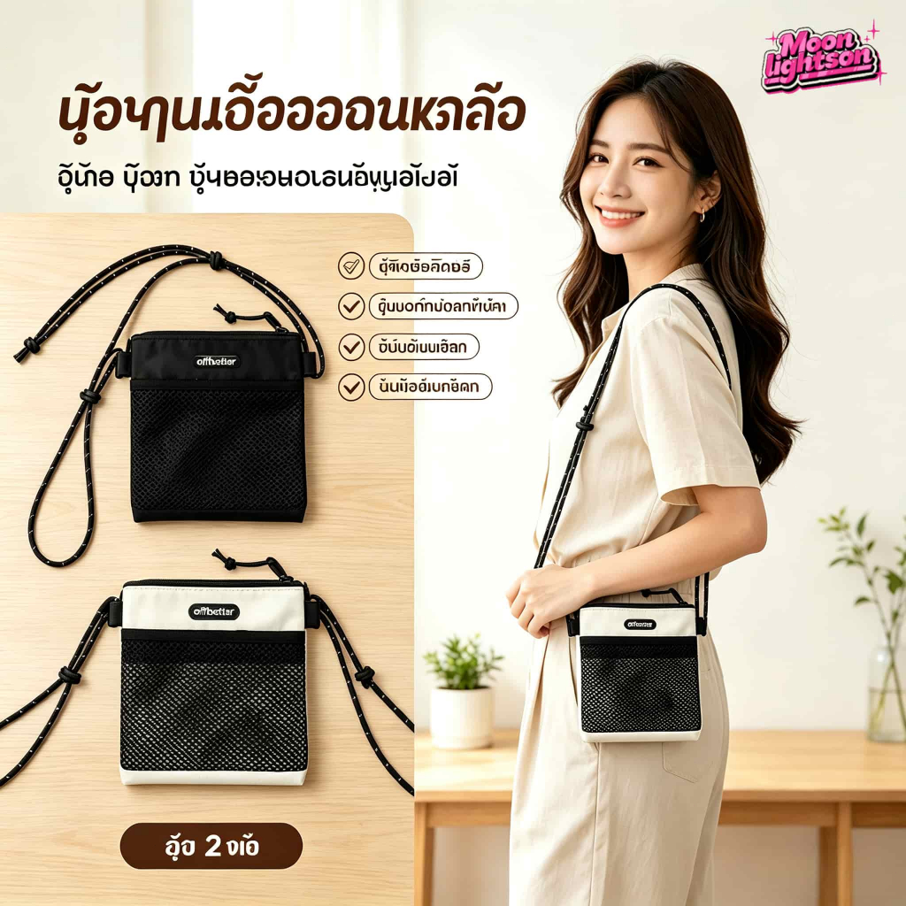 พร้อมส่ง🔥กระเป๋าสะพายใบเล็ก ใส่ของได้จริง ไนลอนคุณภาพดี ดีไซน์แฟชั่น ใช้ได้ทั้งผู้หญิงและผู้ชาย เหมาะสำหรับพ