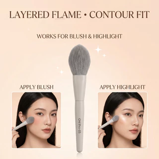 ONI Pro Highlight Brush,Precision Fan Brush for Glowing Skin Perfect for Highlighters แปรงทรงพัด แปรงไฮไลท์ แปรงไฮไลท์ผง