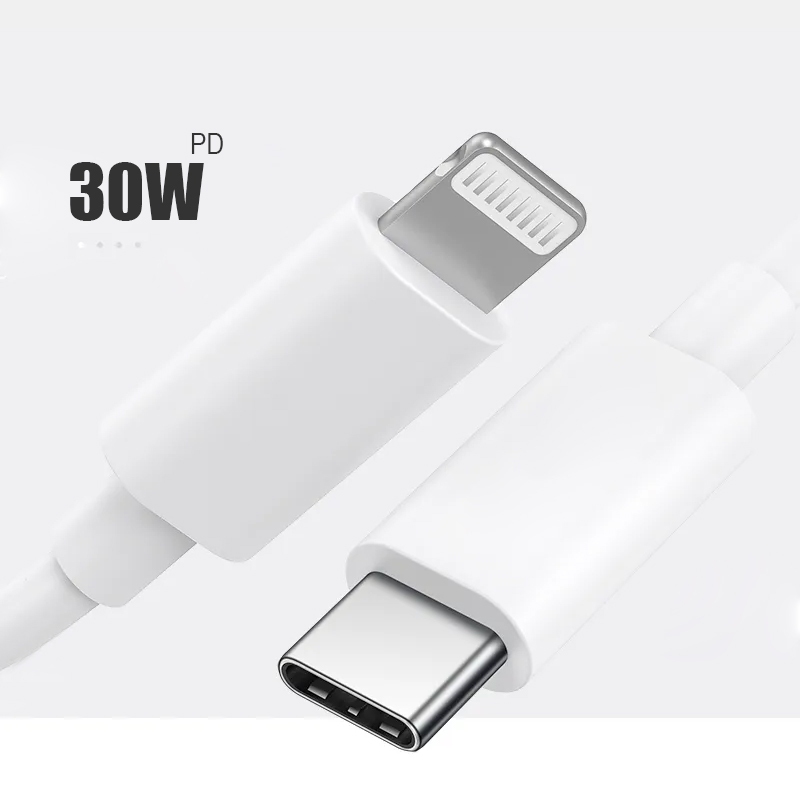 VOKOO สายชาร์จ PD 30W USB C to Lightning Fast Charge สำหรับ iPhone 14 13 12 11 Pro Max iPad Type C ชาร์จเร็ว