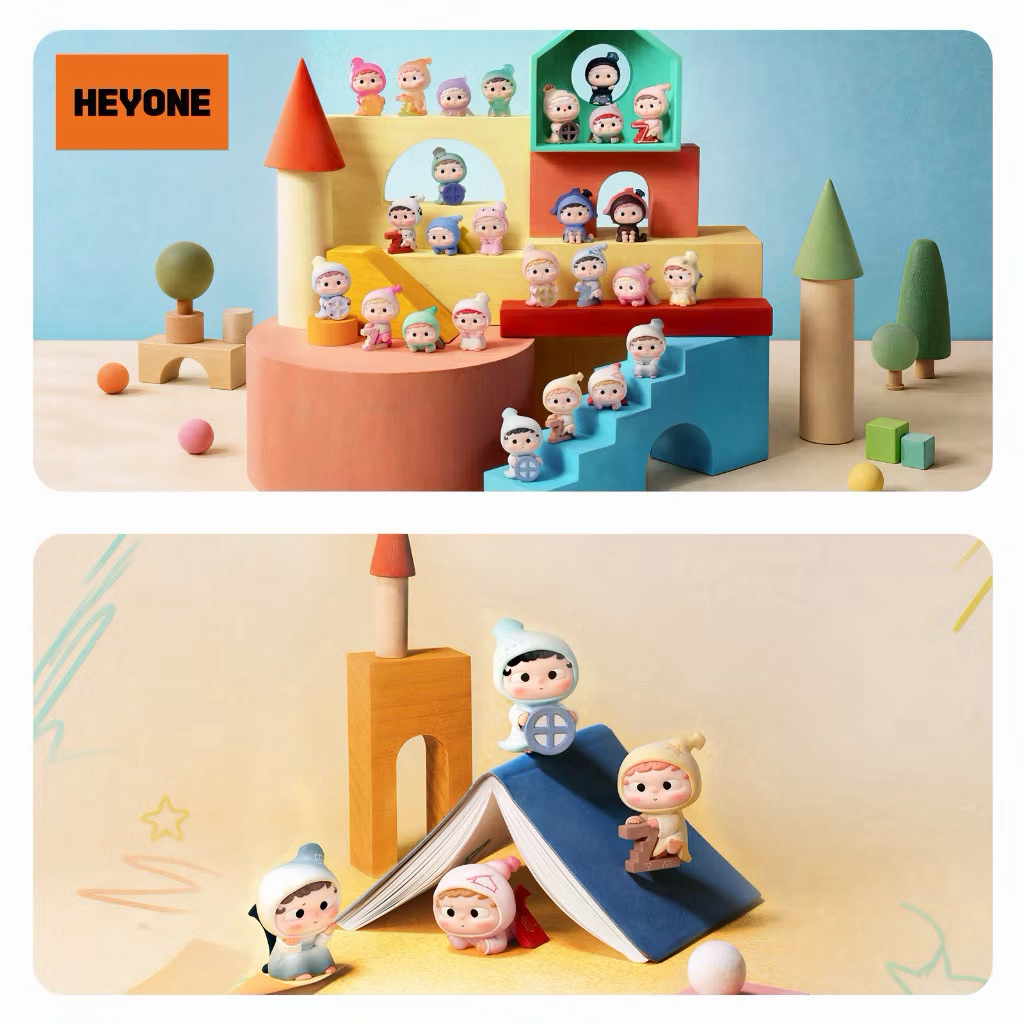 พร้อมส่ง🇹🇭 แบบจุ่มHeyone OZAI-Any-Block House Series Mini Beans Mini Action Figure