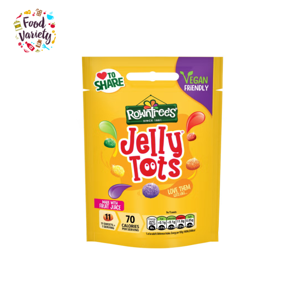[Best before 31-Aug-2026]Rowntree's Jelly Tots Sweets Sharing Bag 150g
