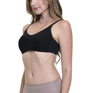 Wacoal Surprise Wireless Bra เสื้อชั้นในไร้โครง ตกแต่งตาข่าย รุ่น WB9V08 สีดำ (BL)
