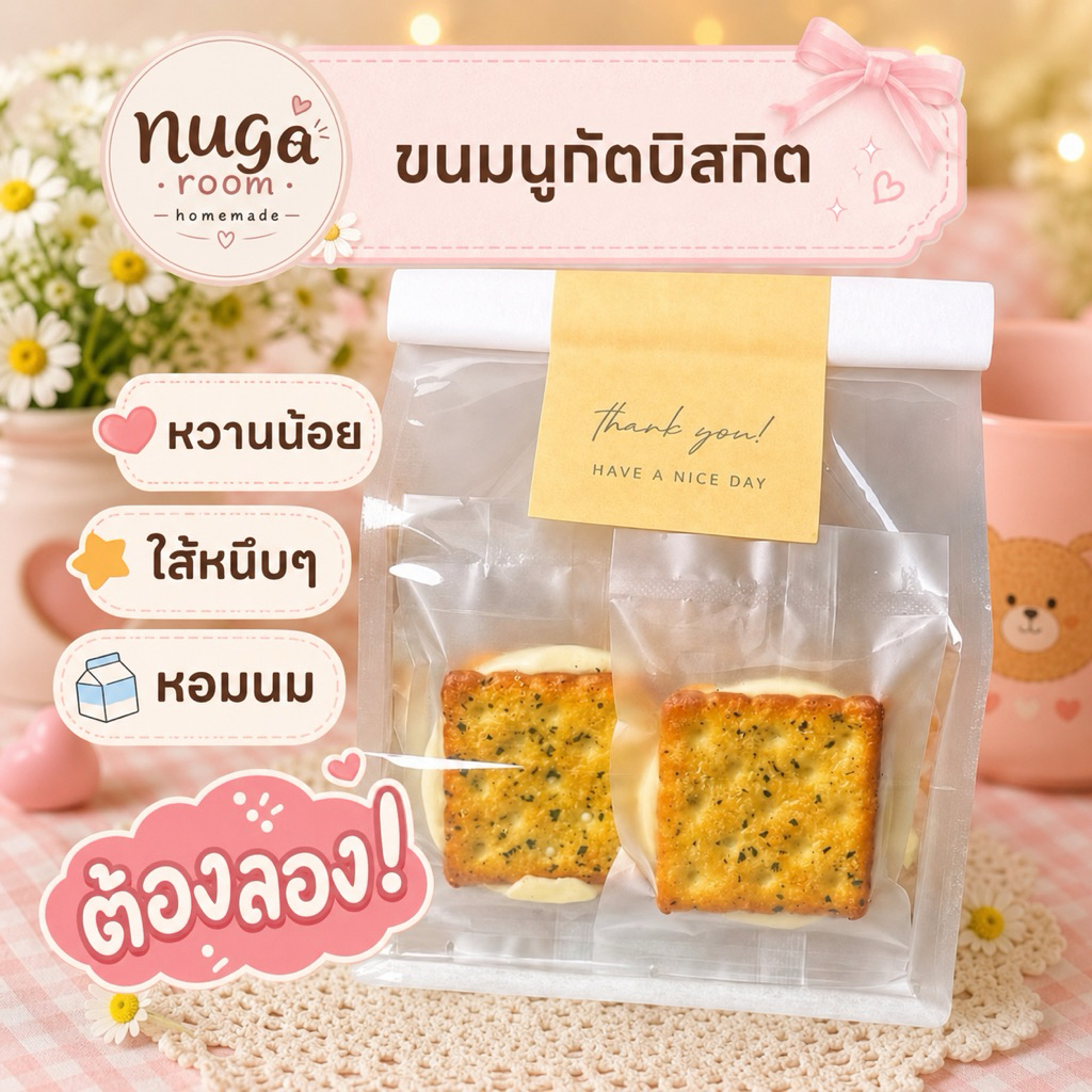 นูกัตบิสกิต(โฮมเมด)ผลิตสดใหม่