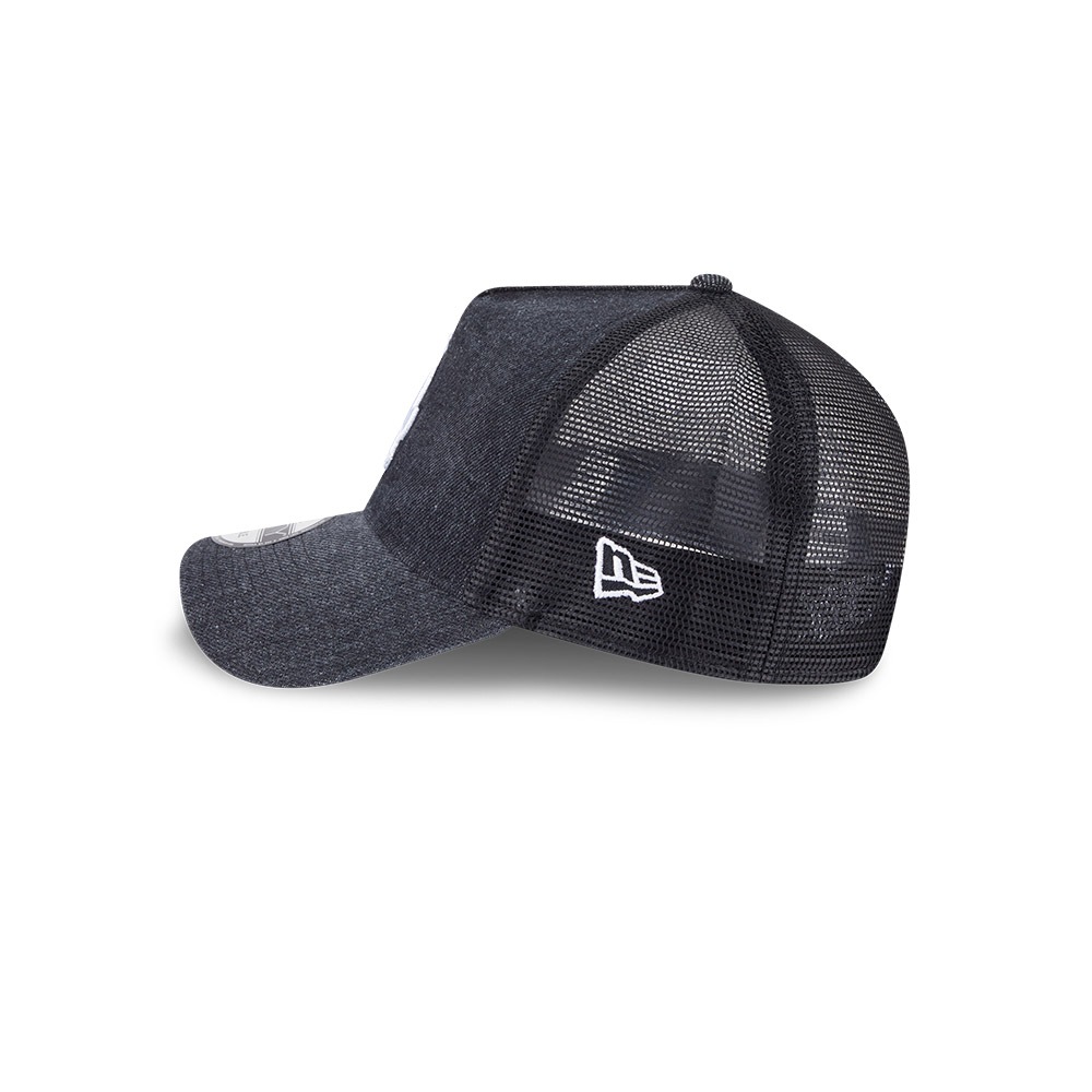 New Era قبعة Trucker ‏9Forty ‏Los Angeles Dodgers جينز مغسول — أسود — صورة 4