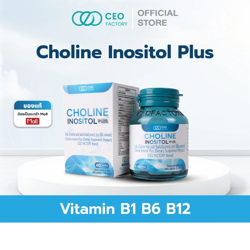 Choline Inositol Plus โคลีน อิโนซิทอล พลัส (CEOFactoryBrand)