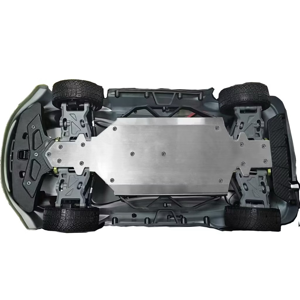 สําหรับ Rlaarlo 1/10 XTS F10-S10 Rally รถสแตนเลสแชสซีแผ่นป้องกันเกราะด้านล่าง Scratch ชิ้นส่วนป้องกั