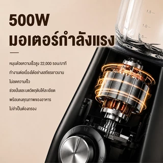 CAMEL เครื่องปั่นน้ำผลไม้สมูทตี้ 2100ML ใบมีด 6 แฉก ปั่นน้ำแข็งละเอียด ปรับ 3 ระดับ โถแก้วหนา ล้างง่าย Blender