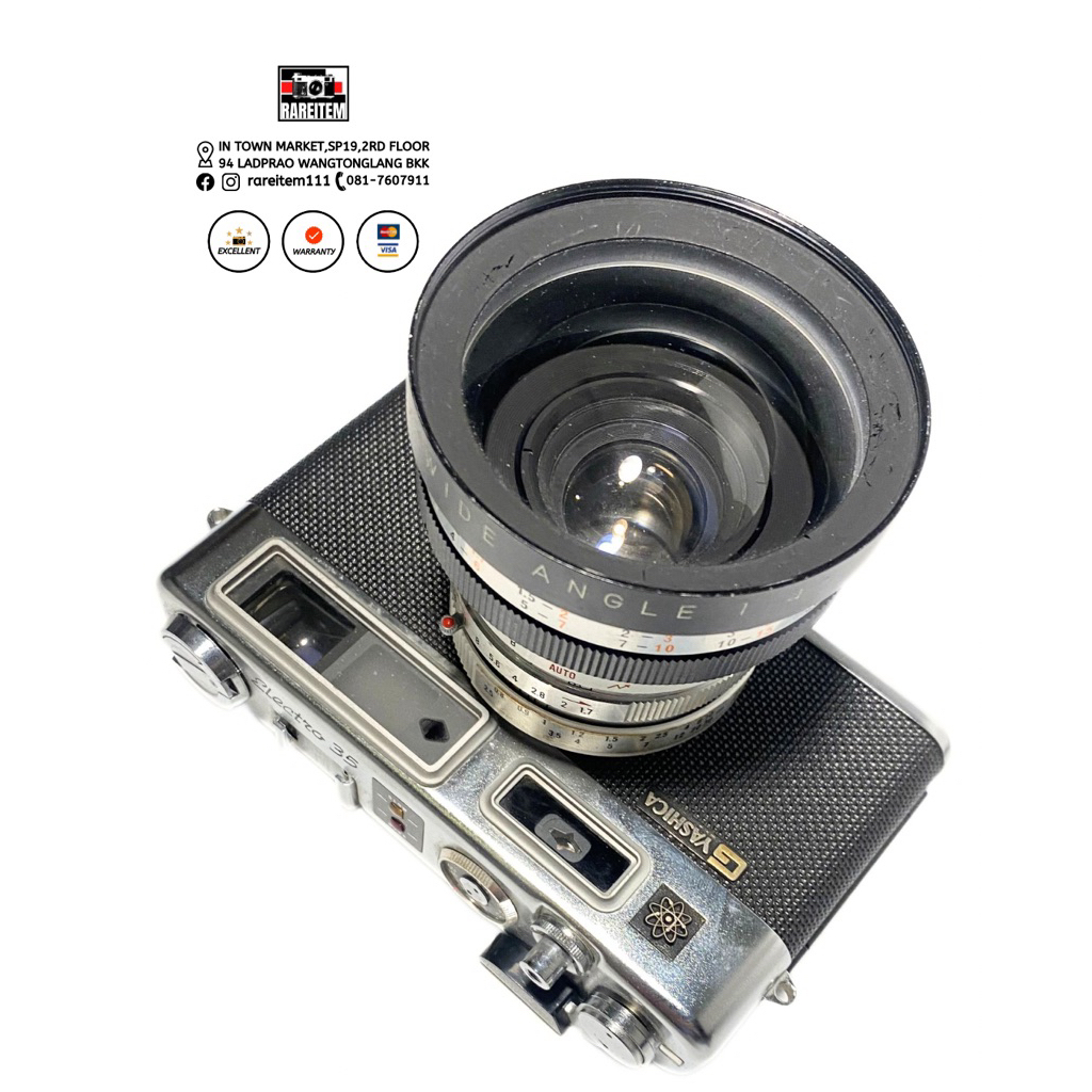 📸 Yashica Auxiliary Wide Angle Lens for Electro 35 เลนส์เสริมมุมกว้าง (Wide-Angle Converter)