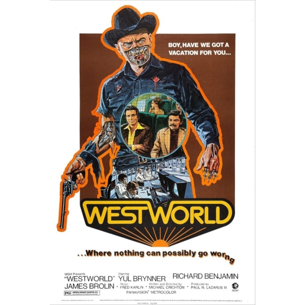 DVD ปก+สกรีนแผ่น Westworld (1973) คาวบอยคอมพิวเตอร์