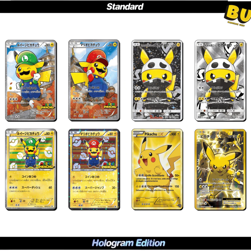 [ส่งฟรี] สติกเกอร์ติดบัตร ATM BTS VISA  สกินการ์ด [ STICKER SKIN CARD ] ลาย : Pokemon Pikachu 3 โปเกมอนการ์ด : BU thumbnail 3