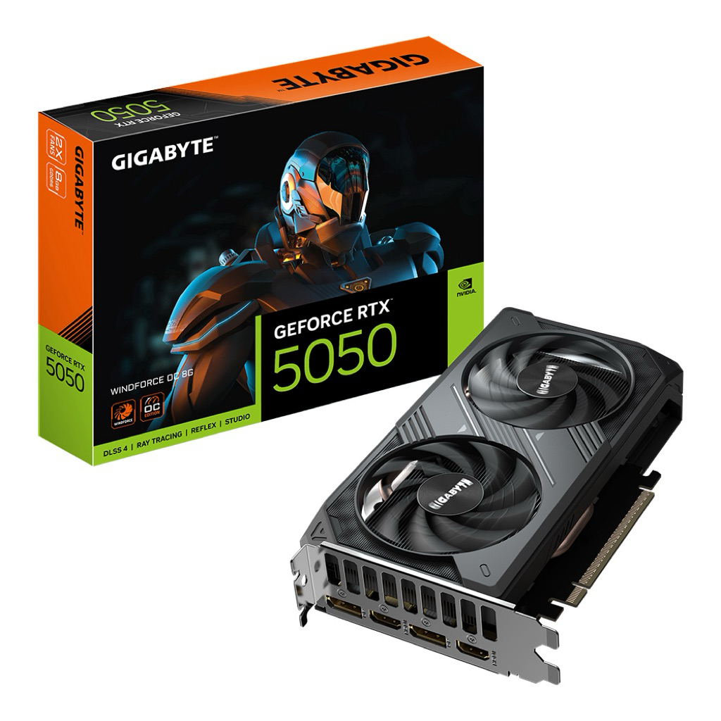 VGA GIGABYTE RTX5050 WINDFORCE OC 8GB (การ์ดจอมือสอง)