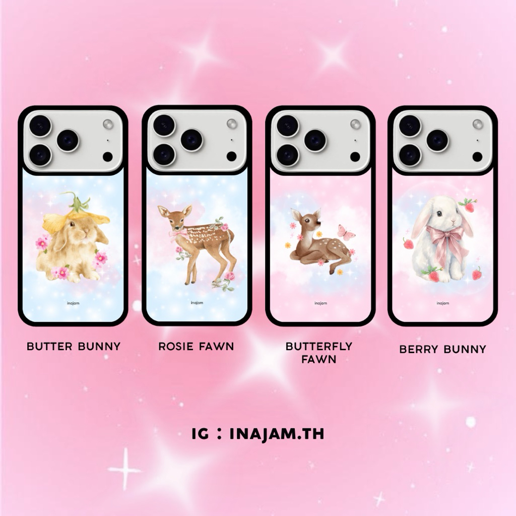 เคสไอโฟนแบรนด์ Inajam Collection Eden Bloom