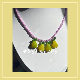 สร้อยคอดินปั้น clay necklace