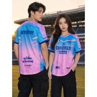 เสื้อกีฬาแขนสั้น ราชาไก่ชน 🐓 ผ้าไมโครสปอร์ต ใส่ได้ทั้งผู้หญิงและผู้ชาย