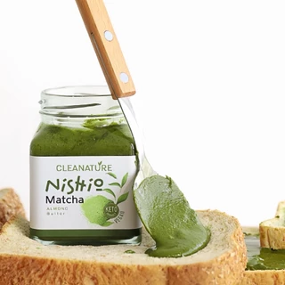 เนยถั่วอัลมอนด์ รสชาเขียว Nishio Matcha Almond Butter|ไม่เติมน้ำตาล|ไม่เติมน้ำมัน|ผลิตวันต่อวัน