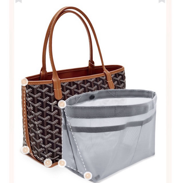 (พร้อมส่ง🇹🇭) กระเป๋าจัดระเบียบ Goyard แบบผ้าไนล่อนตาข่าย Organizer  น้ำหนักเบา