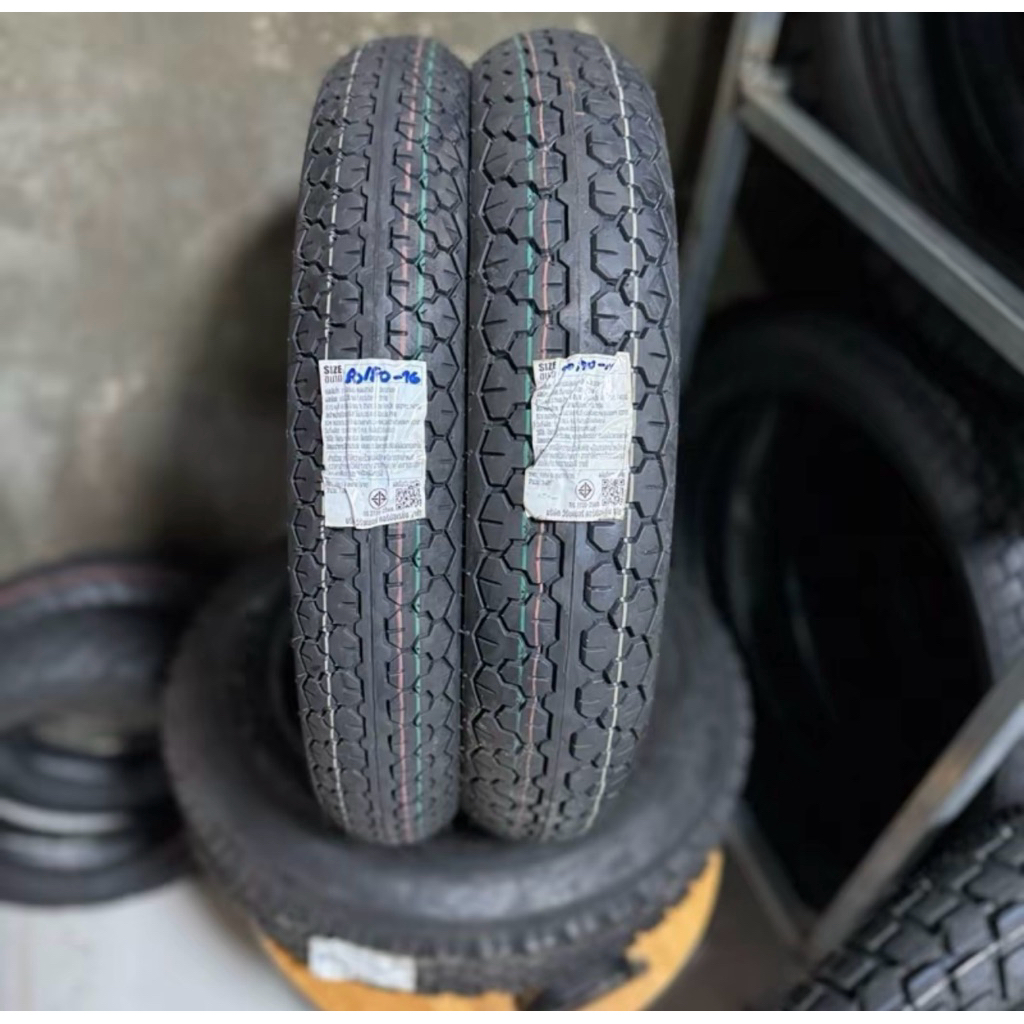 ยางนอก 80/80-16 90/80-16 v.144 By.Veeruber (DA) ปี24 ยางใหม่