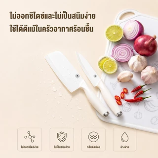 CAMEL ชุดมีดทำครัว 2 ชิ้น มีดปอกผลไม้ กรรไกรครัว วัสดุสแตนเลส ใช้งานสะดวก
