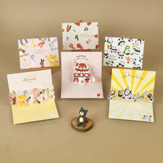 SHOP21 • การ์ดวันเกิด แบบPop Up การ์ดอวยพรวันเกิด การ์ดอวยพร happy birthday card (YC)