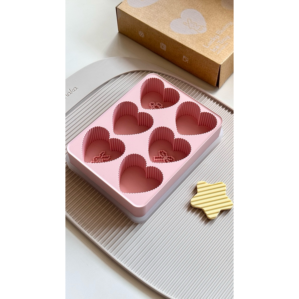 ‪˗ˏˋ 🎀 (พร้อมส่ง) Hako Silicone Ice Tray ♡︎ ‬— Lucky Bunny + ตัวจุ๊บรูปดาว ⭐️🎀 ˎˊ