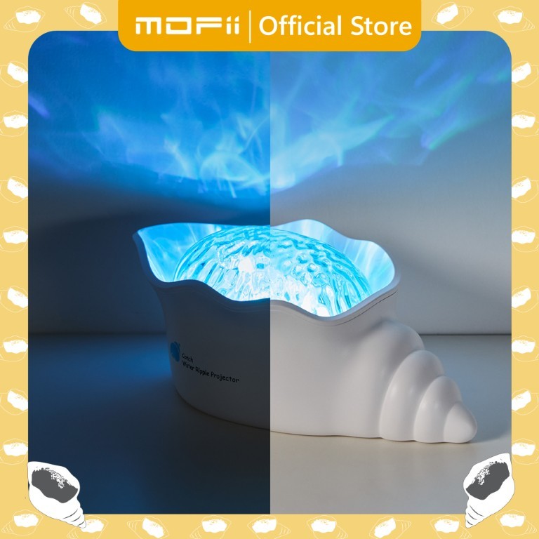 [ของแท้ รับประกันศูนย์ไทย]MOFii โคมไฟโปรเจ็กเตอร์ CONCH RIPPLE หอยสังข์เปลี่ยนห้องเป็นใต้ท้องทะเล