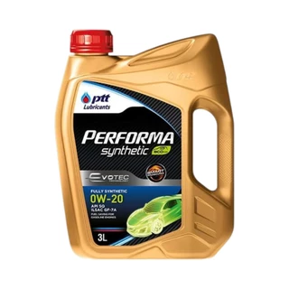 น้ำมันเครื่องรถยนต์ PERFORMA SYNTHETIC EVOTEC 0W-20 ปริมาณ 3+1 ลิตร ปตท.