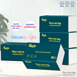 (24ห่อ) ทิชชู่เช็ดหน้า Panda mini หนานุ่ม3ชั้น ไซส์กลาง ไม่เป็นขุย ไร้ฝุ่น เกรดGB/T20808 ใช้ง่าย