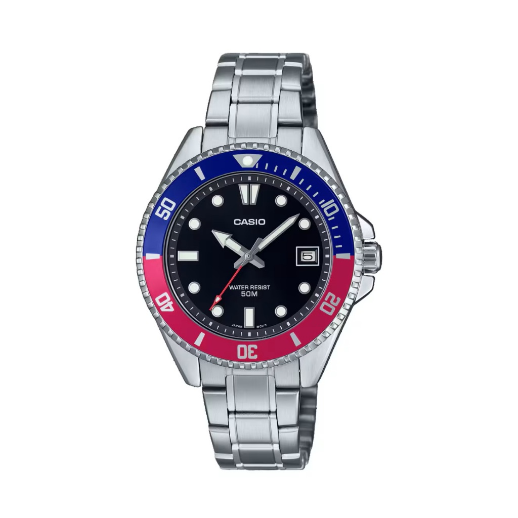 Casio นาฬิกาข้อมือ รุ่น MDV-10D-1A3VDF (38.5 mm) Sporty Unisex Watch