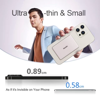【CCC Mark】Handin Magnetic Powerbank แม่เหล็ก พาวเวอร์แบงค์ Mini ชาร์จไร้สาย Wireless Charge ชาร์จเร็ว Type C