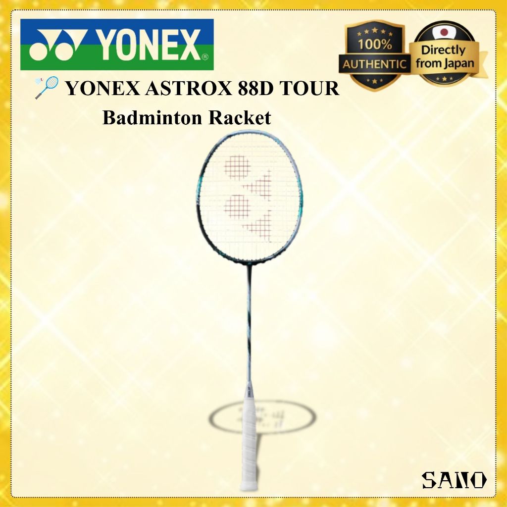 YONEX ASTROX 88D TOUR Badminton Racket Frame Only Power Smash Performance Black Cerulean Blue