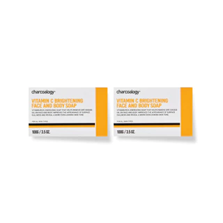 [GWP] ชาร์โคโลจีสบู่ถ่านไม้ไผ่ สูตรผิวกระจ่างใส Charcoalogy Vitamin C Brightening Soap 100 g. จำนวน 2 ชิ้น