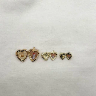 สร้อยคอล็อคเก็ตจี้หัวใจ ใส่รูปได้ ทอง14k✨