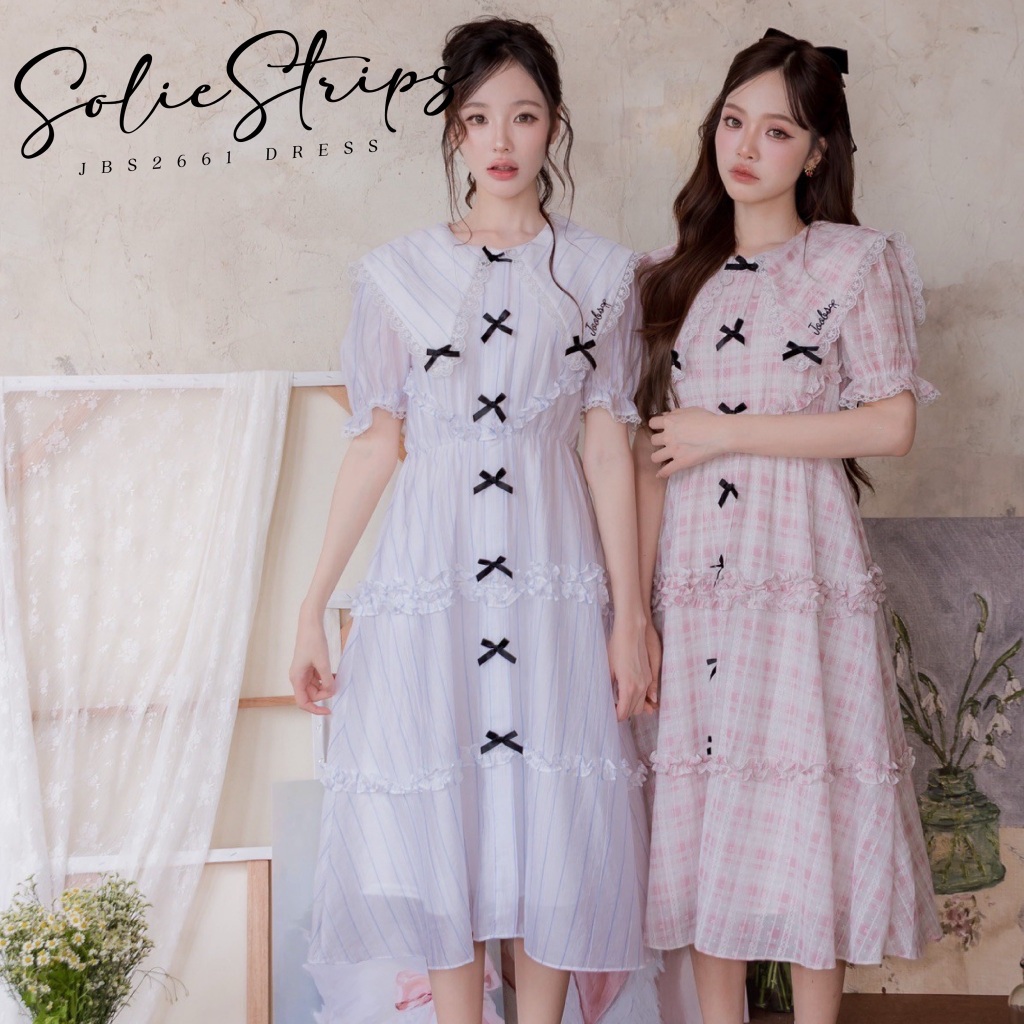 #JBS2661 Solie Strips Dress Joobs studio
