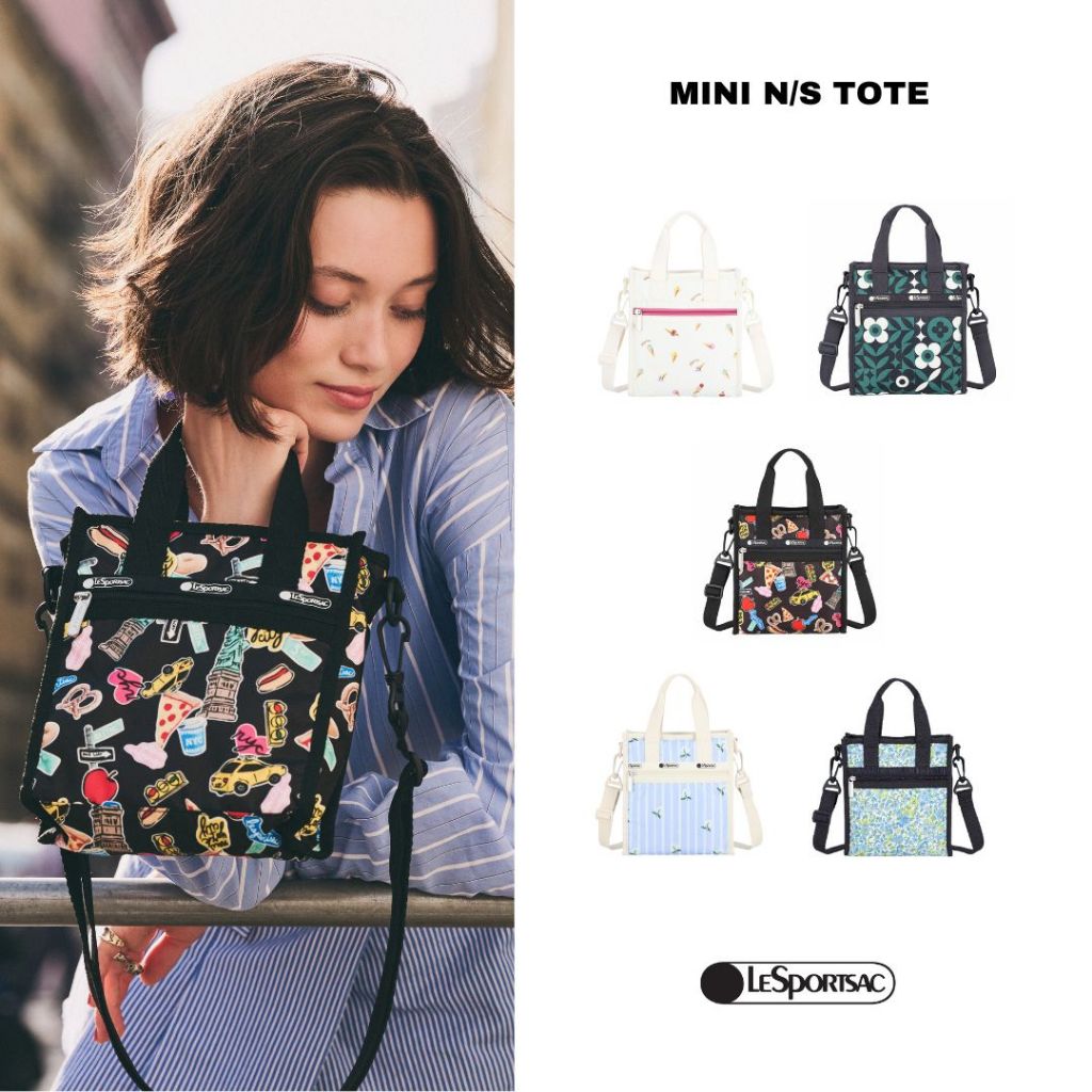 Lesportsac Mini N/S Tote Bag กระเป๋าโท้ท กระเป๋าถือ Style 3714