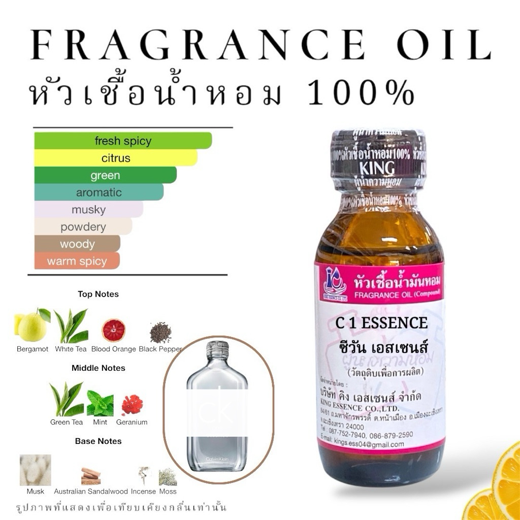 หัวเชื้อน้ำหอม กลิ่น ซีวัน เอสเซนส์ C 1 ESSENCE