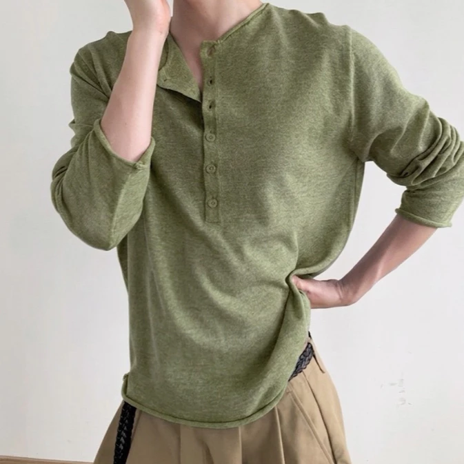 LEELA -RELAX KNIT SHIRT-เสื้อไหมพรมแขนยาว