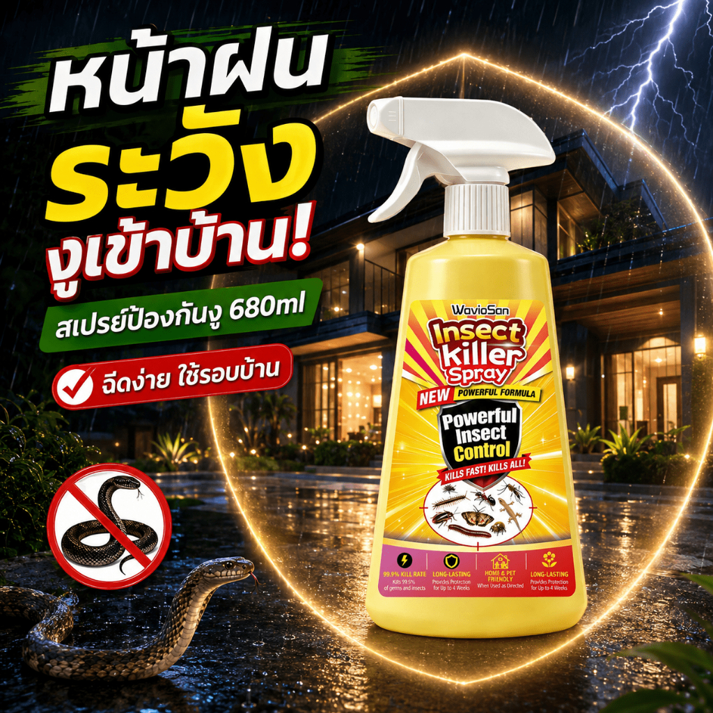 กลิ่นที่งูไม่ชอบ สเปรย์ไล่งู ยาไล่งู ไล่งู 680ml ห่างไกลจากงู ใช้สะดวกกว่าผงไล่งู สูตรธรรมชาติ ใช้ได้ทั้งในและนอกบ้าน